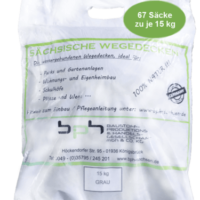 Sächsische Wegedecken Grau 1000 kg (15kg x 67 Säcke)