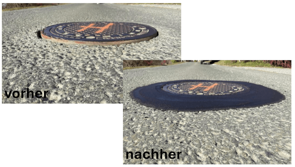 1xphalt® - 14 kg (Eimer) – Mörtelsystem auf PMMA-Basis – Bild 2