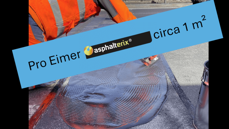 asphalterix® - Europalette mit 40 Eimern á 8 kg – Polymer-Rissharz – Bild 4